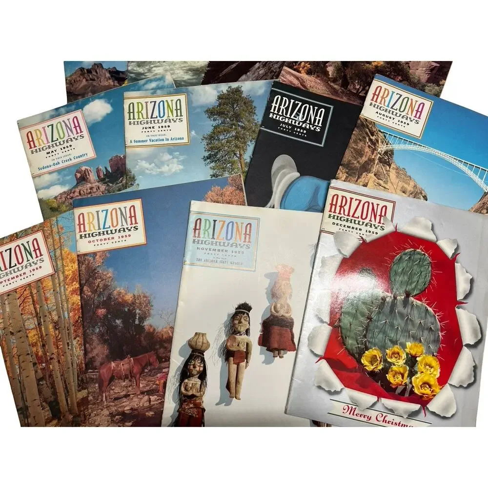 Vintage Arizona Highways Magazines 1959 FULL YEAR